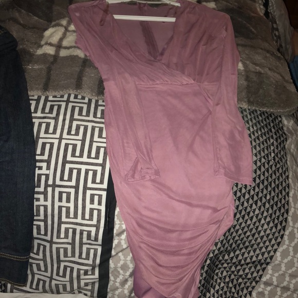 Long sleeve beautiful lavender dress - Picture 2 of 3